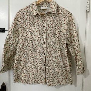 4/$20! Floral Button-Up Shirt